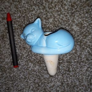Vintage Cat plant waterer